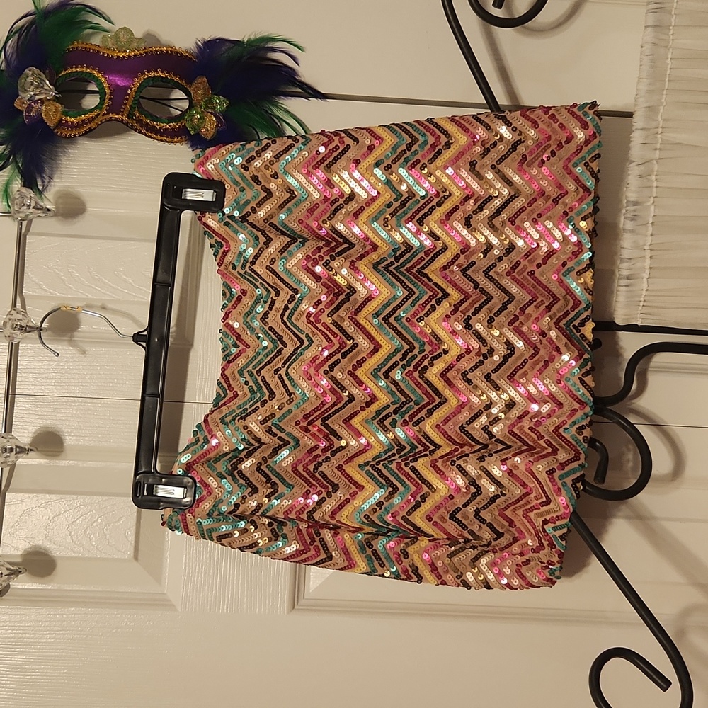 Dina be shimmery sequin mini skirt